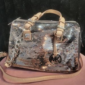MICHAEL Michael Kors Sequin Grayson Satchel